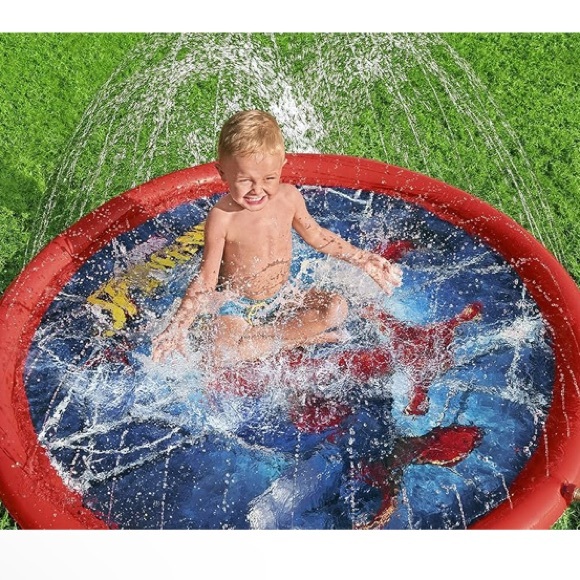 Marvel Spider-Man Splash Pad Outdoor Sprinkler Water 💦 Toy for Children NWT - Picture 4 of 6